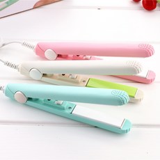 스테레이트 스트레이트 직 롤 투웨이 전기판 헤어고데기 미니 곧다 겹 파마 봉 고대기, 컬러 랜덤 헤어 발송이 빠르다