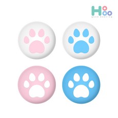 호후 닌텐도 스위치 / 스위치 라이트 실리콘 조이스틱 커버 파스텔 핑크 + 블루