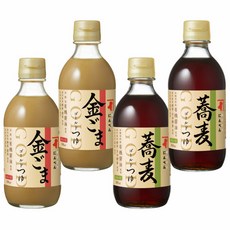 닌벤 골드 츠유 스트레이트 시리즈 소바 금 참깨 2종 세트 총 4개(소바 300ml×2개・금 참깨 300ml×2개) (멘츠유) 1699년 창업 가쓰부리 にんべん ゴールドつゆ ストレ, 4개, 300ml