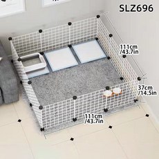 실내개 울타리 케이지 소형 및 가정용 테디 포메라니안 다리미 가드레일 격리 문짝, 01 diy cage, 03 SLZ696