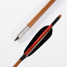 편전 활과 화살 화살 양궁 리 커브 활 복합 활 전통 활 연습 화살 유리 섬유 화살 나무 화살 대나무 화살, 10 8mm 진짜 깃털 대나무 화살