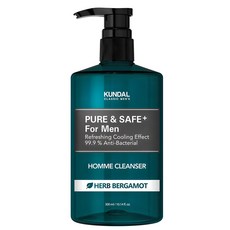 쿤달 퓨어 앤 세이프 쿨링 남성청결제 베르가못향 300ml 1개, 900ml