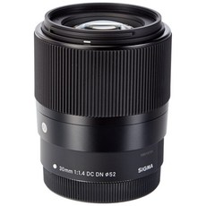 SIGMA 30mm F1.4 DC DN Contemporary C016 Canon EF-M 마운트용 APS-C 사이즈 미러리스 전용, 01 싱글, 1개