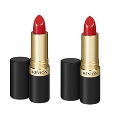 Revlon Lipstick Super Lustrous Lipstick Creamy F Revlon 립스틱 수퍼 러스트러스 립스틱 부드럽고 도톰한 입술을 위한 크리미 포뮬러, 러브 댓 레드 725, 4g, 1개