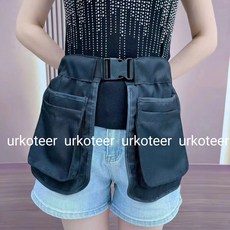 가방 패션양기 아웃도어 대용량 에스닉워크 힙색 멀티 가방 플라워 프린트 앞치마 가방 urkoteer 2024-rr-11-21