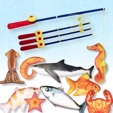 파티짱 낚시 놀이 물고기 낚시대 세트, 물고기 낚시대세트
