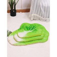 피자 고양이 매트 부드럽고 강아지 수면 침대 담요 데친 계란 패, 3.Cabbage mat, C.S-Small
