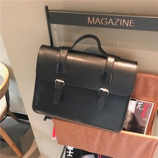 겨울 가을 겹 버클 인조가죽 스타일리쉬 학원 서류가방 심플 크로스 여성