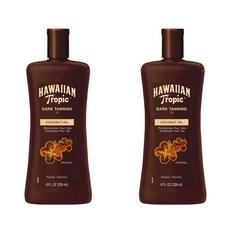 Hawaiian Tropic Dark Tanning Oil with Island Botanicals 하와이안트로픽 다크태닝 코코넛오일 236ml 2팩, 단일상품