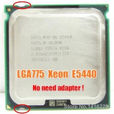 중고 Xeon E5440 프로세서 2.83GHz 12M 1333MHz SLANS SLBBJ LGA775 cpu LGA 775 마더보드 작동