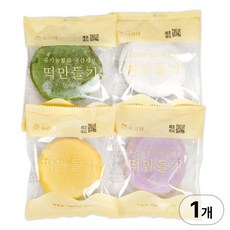 싸리재 화전 만들기 [ 4색 화전반죽 400g ] 천연재료 유기농 찹쌀, 1개