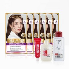 엑셀랑스 듀오크림 6개 본드 리페어 프리트리트먼트 100ml 키트 증정, 5.1호 애쉬블루X6개