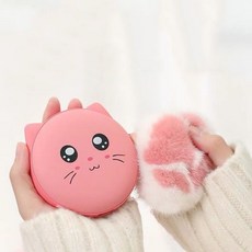 충전식 휴대용 손난로 보조배터리 겸용 대용량 핫팩, 옐로우, 6000MAH