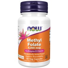 나우푸드 메틸 폴레이트 5000mcg 베지 캡슐 비건, 50정, 1개