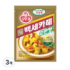 오뚜기 백세카레 순한맛, 100g, 3개 100g, 3개