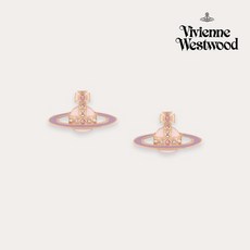 [공식] 비비안웨스트우드 귀걸이 SMALL NEO LIGHT PINK