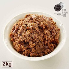국내산 순창문옥례식품 우리콩 된장 2kg 밀폐용기, 1개