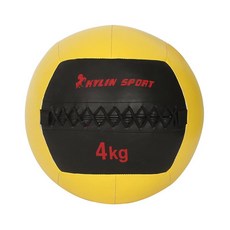 스쿼시 볼 하체 근력 운동 기구 소프트 메디신 코어 메디슨 웨이트 토닝볼 피트니스 벽, 황색 【4KG】