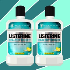 리스테린 구강청결제 헬시브라이트 1.5L 2개, 단품