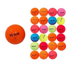 볼빅 칼라볼 24개 골프공, A+/A, 1개입