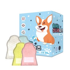 와우 강아지 일회용 신발 숨쉬는 신나라슈즈 36매, 혼합색상, 1세트