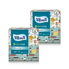 잘풀리는집 키친티슈 150매, 2입, 8개