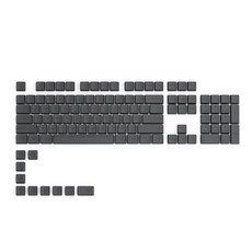 Glorious GPBT 염료 승화 키캡 (캐리비안 오션) - 두꺼운 PBT 플라스틱 114 세트 100% 풀 사이즈 85% 80% TKL 60% 컴팩트 75% 기계식, 블랙