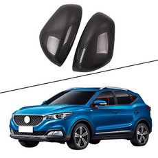 2017-2020 MG ZS 탄소 섬유 ABS 측면 후면보기 거울 커버 트림 스트라이프 액세서리, 하나, 탄소 섬유 패턴, 1개