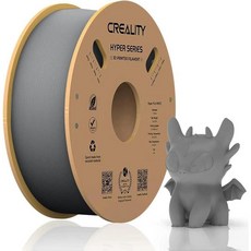 Creality 고속 인쇄용 안전한 3D 프린터 필라멘트 더 나은 유동성 3D 무독성 하이퍼 PLA 플라스틱 1.75mm 1kg, 1) 1KG Grey