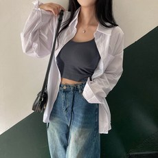 매일입어도 안질리는 베이직 코튼 오버핏 남방 긴팔 셔츠