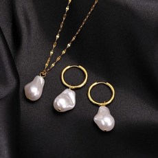 미니골드진주목걸이귀걸이