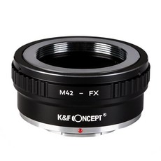 K&F Concept KF-42X2 (M42 X 렌즈 마운트 어댑터 마운트 렌즈 → 후지 필름 마운트, 1개