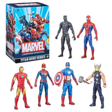 Marvel Titan Hero Series Action Figure Multipack 6 Action Figures 12-Inch Toys Inspired By Marve, one option, one option, 1개