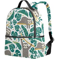 WHBAG 1 번째 제 3 회 학년 키즈 백팩 귀여운 나무 늘보 Bookbag 학교 백팩 여성 캐주얼 배낭 지갑 초등학