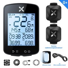 파워미터 버전 xoss G + G2 plus 2 자전거 컴퓨터 GPS 세대 사이클링 무선 속도계 트래커 주행 거리계 도로 MTB ANT, G2 plus group D