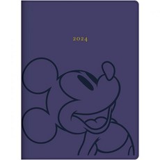 다이고 디즈니 미니 2024년 다이어리 위클리 주간 B6, 네이비