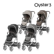오이스터3Oyster3 오이스터3 미러 디럭스 유모차, 머큐리