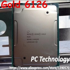 인텔 제온 골드 6126 SR3B3 Gold6126 프로세서 19.25M 캐시 2.60GHz 12 코어 125W LGA3647 CPU 정품
