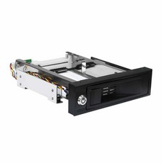  Kingwin 범용 핫 스왑 모바일 랙 2.5 인치 또는 3.5 SSD/HDD 내부 트레이리스 SATA 하드 드라이브 백플레인 인클로저 I/II/III 및 SAS I/II 6Gbp, 3.5인치 HDD 싱글 베이 A 