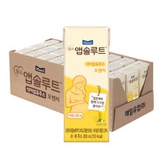 앱솔맘 맘스앱솔루트 식이섬유주스 오렌지 200ml