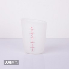 NS Trading (글로벌트래이딩) 두꺼운 소프트 실리콘 있음 눈금 크기 비닐 플라스틱 밀리리터 마카롱 반죽 분배 주방, 큰사이즈 라지 화이트