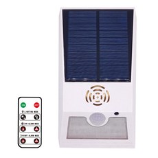 STK 원격 제어 스트로브 라이트 모션 센서가있는 태양 광 경보 LED 라이트, 90x40x160mm, 하얀