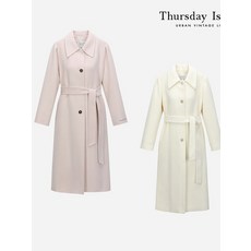 국내매장판 써스데이아일랜드 THURSDAYISLAND 싱글여밈 핸드메이드 코트T228MCT534W 239558