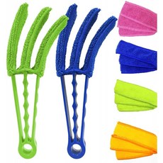 에어컨 셔터 블라인드 청소도구 Dust Collector Cleaning Cloth Tool: Health &amp; Personal Care용 마이크로파이버 슬리브 6, 단일옵션, 단일옵션