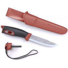 Morakniv Companion Spark 3.9인치 고정 블레이드 아웃도어 나이프와 방화 시동기 빨간색 원사이즈(M-13571) : 스포츠 &amp;, 단일옵션