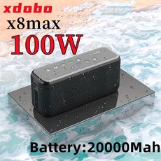 거실스피커 무선스피커 미니 블루투스 카페 XDOBO X8 맥스 100W 초고출력 야외 휴대