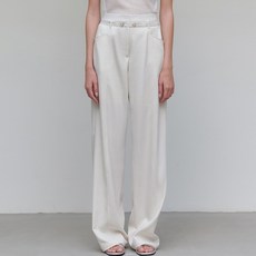 [75 예약배송] 아워코모스 comos 1151 low belted cutting-line pants (cream)