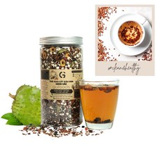 GUfood 곡물+꽃+과일 올인원차 가시여지열매 맛 tra gao lut dau den vi mang cau, 2개, 1개입, 500g
