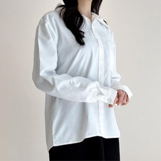 빅사이즈 루즈핏 오버핏 흰 셔츠 봄난방 오버핏셔츠