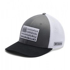 Columbia Unisex Adult Mesh Tree Flag Ball Cap Titanium/White/Black Large/X-Lar